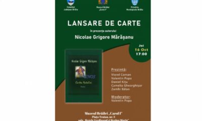 Nicolae Grigore Mărășanu își lansează cartea la Muzeul Brăilei „Carol I” featured image