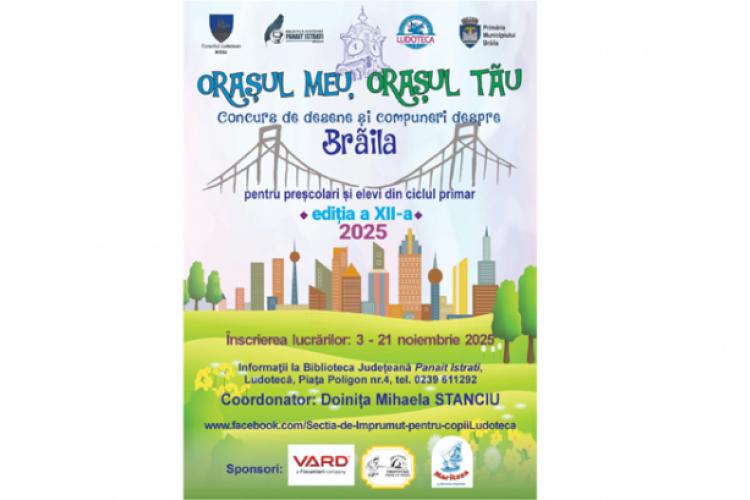 Start înscrieri la Concursul de desene și compuneri „Orașul meu, orașul tău” Ediția XII featured image