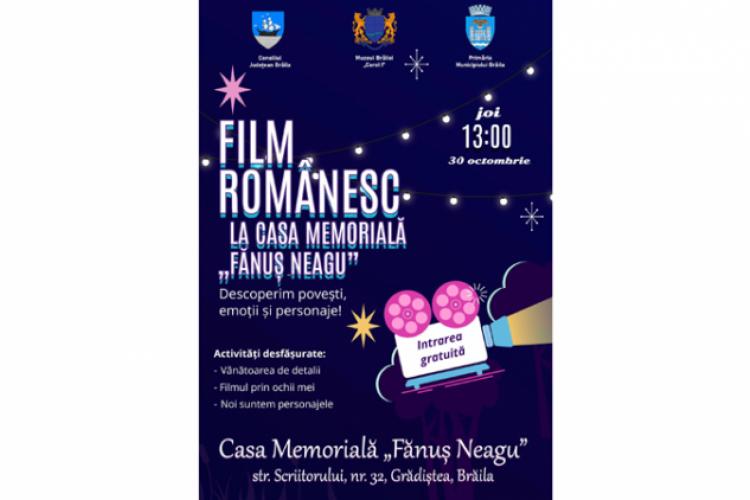 Film românesc la Casa Memorială „Fănuș Neagu” featured image