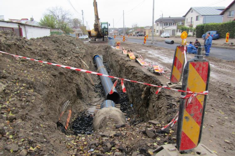 Șantierul de pe strada Grigore Alexandrescu, îngreunat de vremea rea featured image
