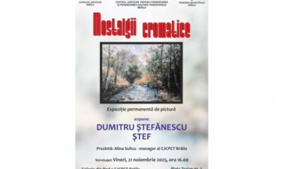 „Nostalgii cromatice”. Vernisaj Dumitru Ștefănescu ŞTEF la Galeria din Pod featured image